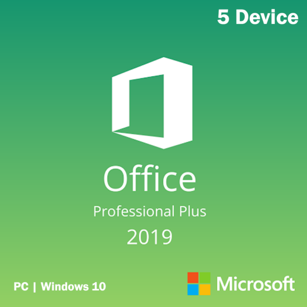 Microsoft Office Professional Plus 2019 RETAIL – 5 Device