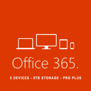 Microsoft Office 365 Professional Plus For 5 Devices, Lifetime PC / MAC  (Microsoft Account)